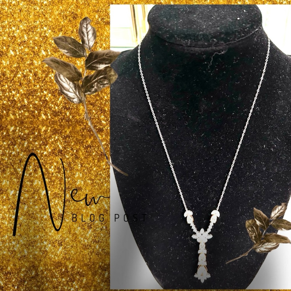 18k white gold attachable necklace